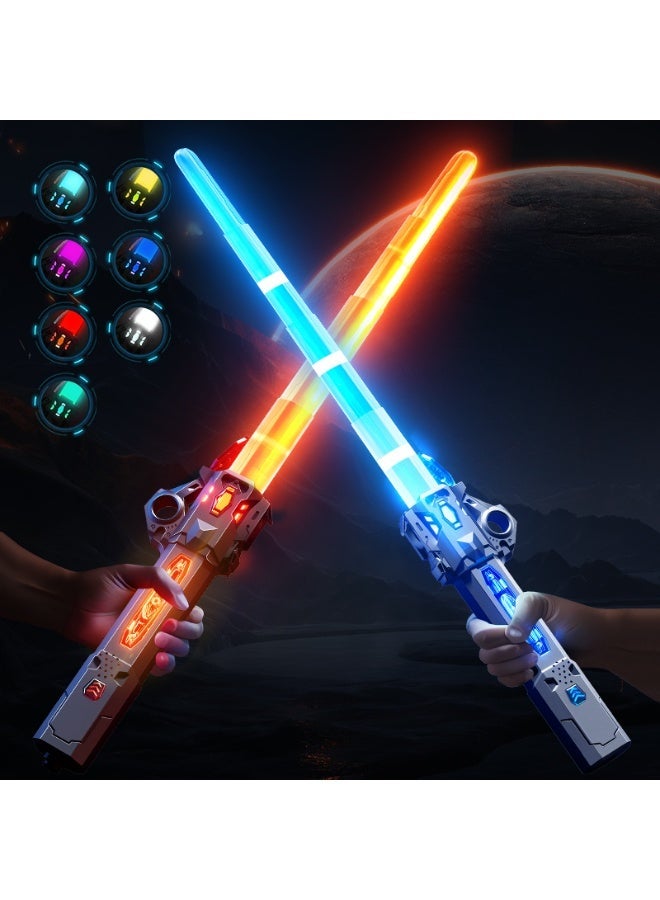 Interstellar Glow Sword - Extendable LED Flashing Toy with Gravity-Activated Sound Effects; Upgraded Color-Changing Metal Laser Sword for Dynamic Play and Imaginative Adventures - Perfect for Kids and Party Decorations - Image 4